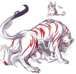 gekigami, kabegami, tachigami, okami, male