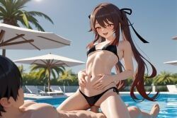 fujimaru_ritsuka_(male), hu_tao_(genshin_impact), genshin_impact, hoyoverse, yumekonyan