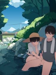 original, pepper0, 1boy, 1girl, black_hair