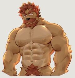 original, 1boy, abs, backlighting, bara