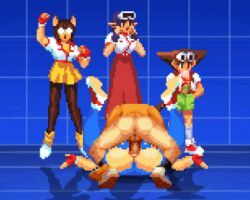 arina_makihara, bao_(kof), king_of_fighters, m.u.g.e.n, waku_waku_7