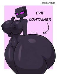 enderman, enderwoman, minecraft, thickwaifuss, 1girls