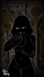 nate_hand_gesture, big_boobs, big_breasts, black_body, black_eyes