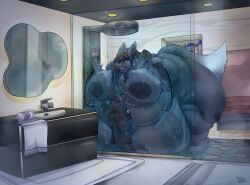 mythology, against_surface, almost_immobile, amyvulpine, anthro