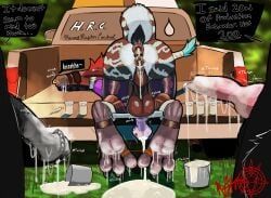 2_anuses, after_sex, animal_genitalia, animal_penis, anthro