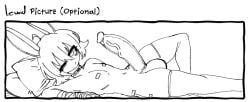 probablyavv, ahoge, anthro, arm_wraps, balls