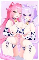 nekomata_okayu, raora_panthera, hololive, hololive_english, felixkohai