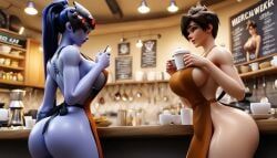 amelie_lacroix, lena_oxton, tracer, widowmaker, overwatch