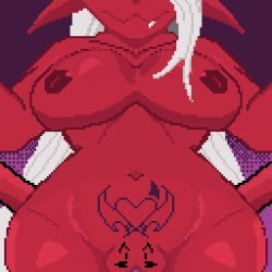 demon, fangs, female, geeksfortune, hair