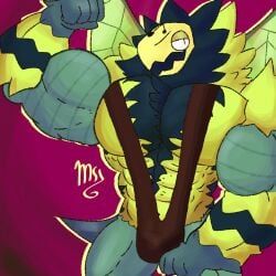 humbug_(my_singing_monsters), my_singing_buff_or_bara_monsters, my_singing_monsters, messy_slimey, 1boy