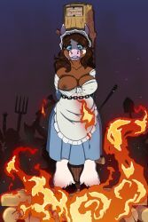 clydesdale, stargal_galexi, 1700s_clothing, angry_mob, anthro