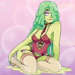 michelle_(yo_mama), yo_mama, redminus, bra, bustier