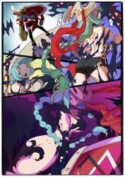 mervamon, shademon, shademon_(nene_ver.), digimon, spaghett8