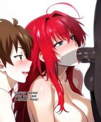 hyoudou_issei, rias_gremory, blacked, high_school_dxd, 1girls