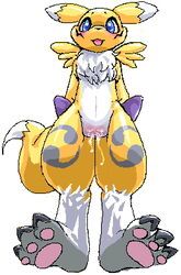 renamon, digimon, chimsuke, anthro, blue_eyes