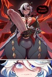 arlecchino_(cinder_of_two_worlds'_flames)_(genshin_impact), arlecchino_(genshin_impact), fontaine_girls, furina_(genshin_impact), genshin_impact
