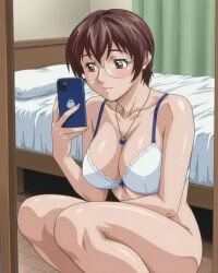nonogusa_miyuki, bible_black, jugglar, 1girls, bare_breasts