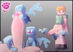 alex_(minecraft), allay_(minecraft), minecraft, rippledvoice, 1futa