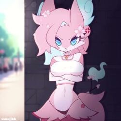 braixen, ssnejikk, anthro, anthro_female, anthro_only