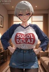 uzaki_hana, uzaki-chan_wa_asobitai!, vantawaifu, 1girl, artist_name