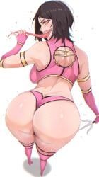 mileena, mortal_kombat, hzujustin, 1girls, arm_strap