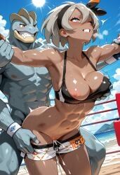 bea_(pokemon), gym_leader, machamp, pokemon_character, game_freak