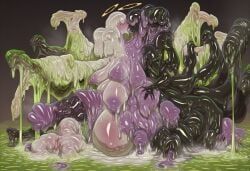 ditto, 1girls, absorption, alien, assimilation