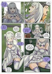 camberley_(re:zero), emilia_(re:zero), gaston_(re:zero), natsuki_subaru, rachins_(re:zero)