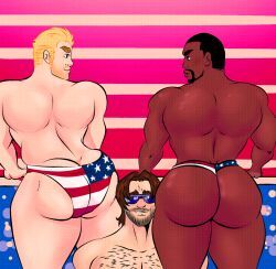 bucky_barnes, captain_america, sam_wilson, steve_rogers, the_falcon