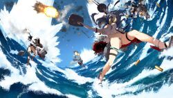 hamakaze_(kantai_collection), isokaze_(kantai_collection), tanikaze_(kantai_collection), urakaze_(kantai_collection), kantai_collection