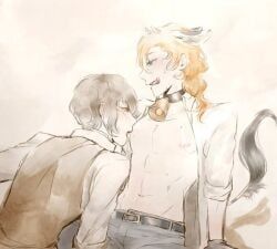 chuuya_nakahara, dazai_osamu, bungo_stray_dogs, artist_request, 2boys