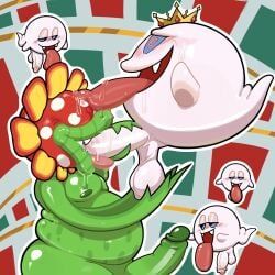 background_characters, boo_(mario), king_boo, petey_piranha, mario_(series)
