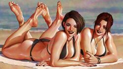 claire_redfield, claire_redfield_(jordan_mcewen), jill_valentine, jill_valentine_(sasha_zotova), capcom