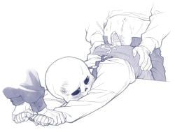 sans, undertale, frostious, 3boys, blush
