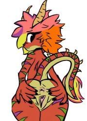 feli, anthro, dragona, female, human