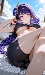 daisy, raiden_shogun, genshin_impact, dukes, 1girls