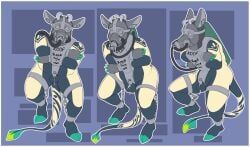 koofdragon, anthro, asphyxiation, balls, belly