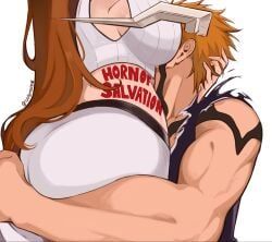 ichigo_kurosaki, inoue_orihime, bleach, bleach:_the_thousand-year_blood_war, luvlyroseve