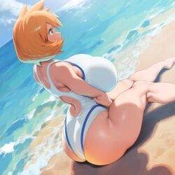 kasumi_(pokemon), misty_(pokemon_hgss), pokemon, 1girl, aqua_eyes