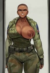 raiderofcause, 1girls, angry, army, army_uniform