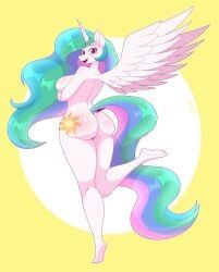 princess_celestia_(mlp), my_little_pony, aarondrawsarts, 1girls, ass