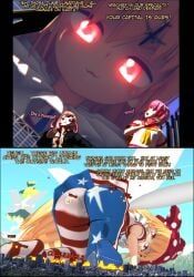clownpiece, touhou, destruction, female, giantess