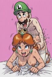 luigi, princess_daisy, mario_(series), nintendo, 1boy