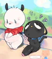 chococat, pochacco, hello_kitty_(series), sanrio, ligma_(artist)