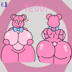 teddi_(gremlingrounded), lovedoll_toy_factory, ass, bear, bear_girl