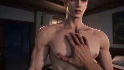 valko_(love_and_deep_space), love_and_deep_space, gilxxgamesh, 2boys, abs
