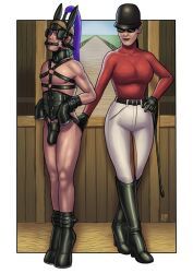 sleinadflar, bit_gag, bondage, boots, chastity
