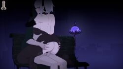 dusk_city, armpit_crease, cowgirl_position, cum, cum_in_pussy
