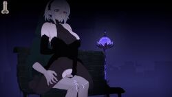 dusk_city, 1boy, 1girls, big_breasts, boobs