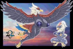 braviary, generation_5_pokemon, pokemon_(species), rufflet, capcom